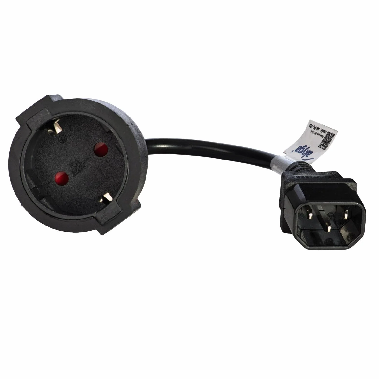 Akyga AK-PC-10A Przejściówka Adapter UPS IEC C14 CEE 7/4 Schuko 15cm