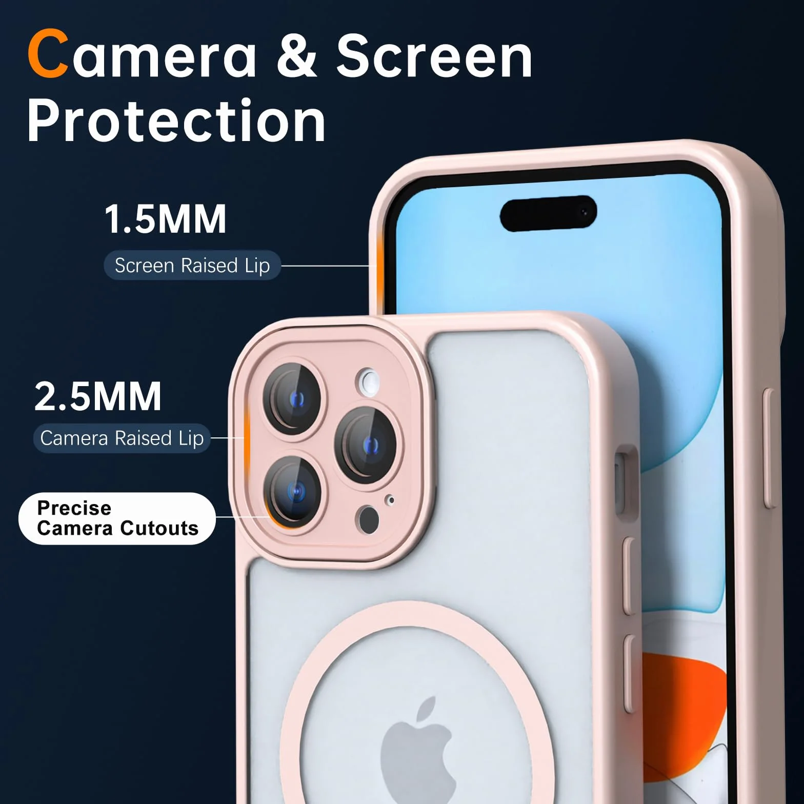 Nupcknn Etui magnetyczne do iPhone 14 Pro, z Magsafe (najwyższa ochrona wojskowa i siła magnetyczna), etui na telefon komórkowy do iPhone 14 Pro, przezroczyste, matowe, cienkie, odporne na uderzenia