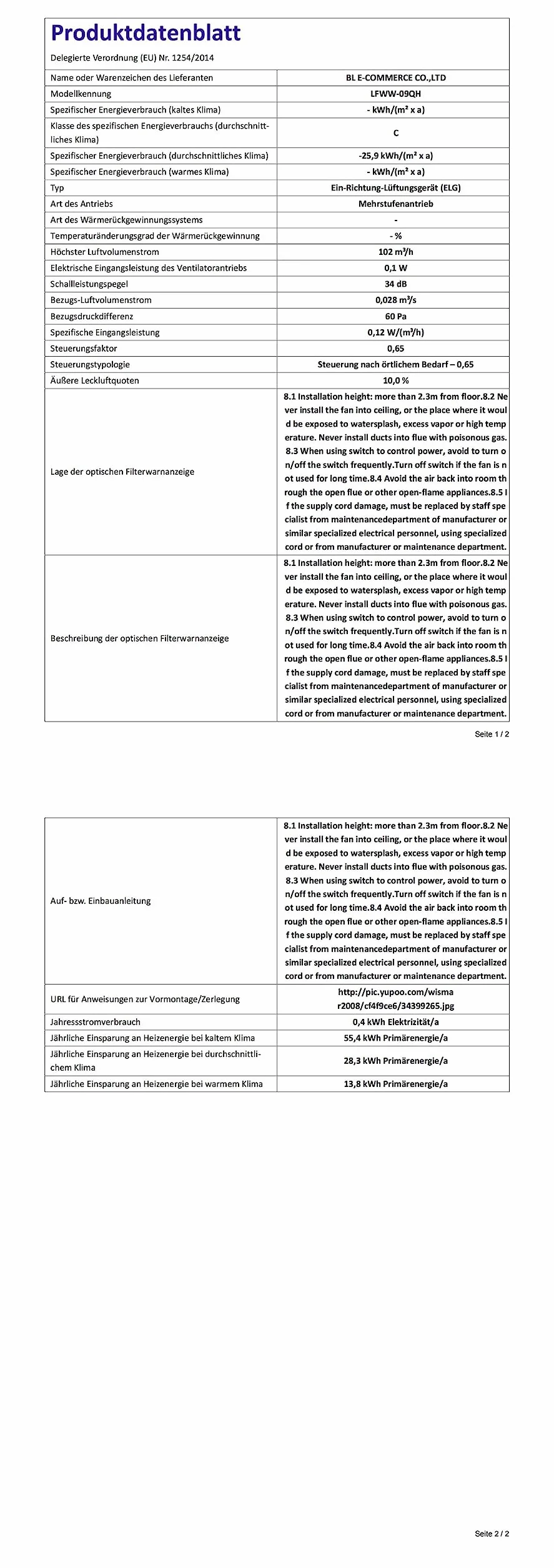 Wentylator łazienkowy, 100 mm, z zaworem zwrotnym, wentylator łazienkowy z czujnikiem wilgotności, wentylator ścienny do kuchni, łazienki, okna loftowego i piwnicy, cicha praca, biały