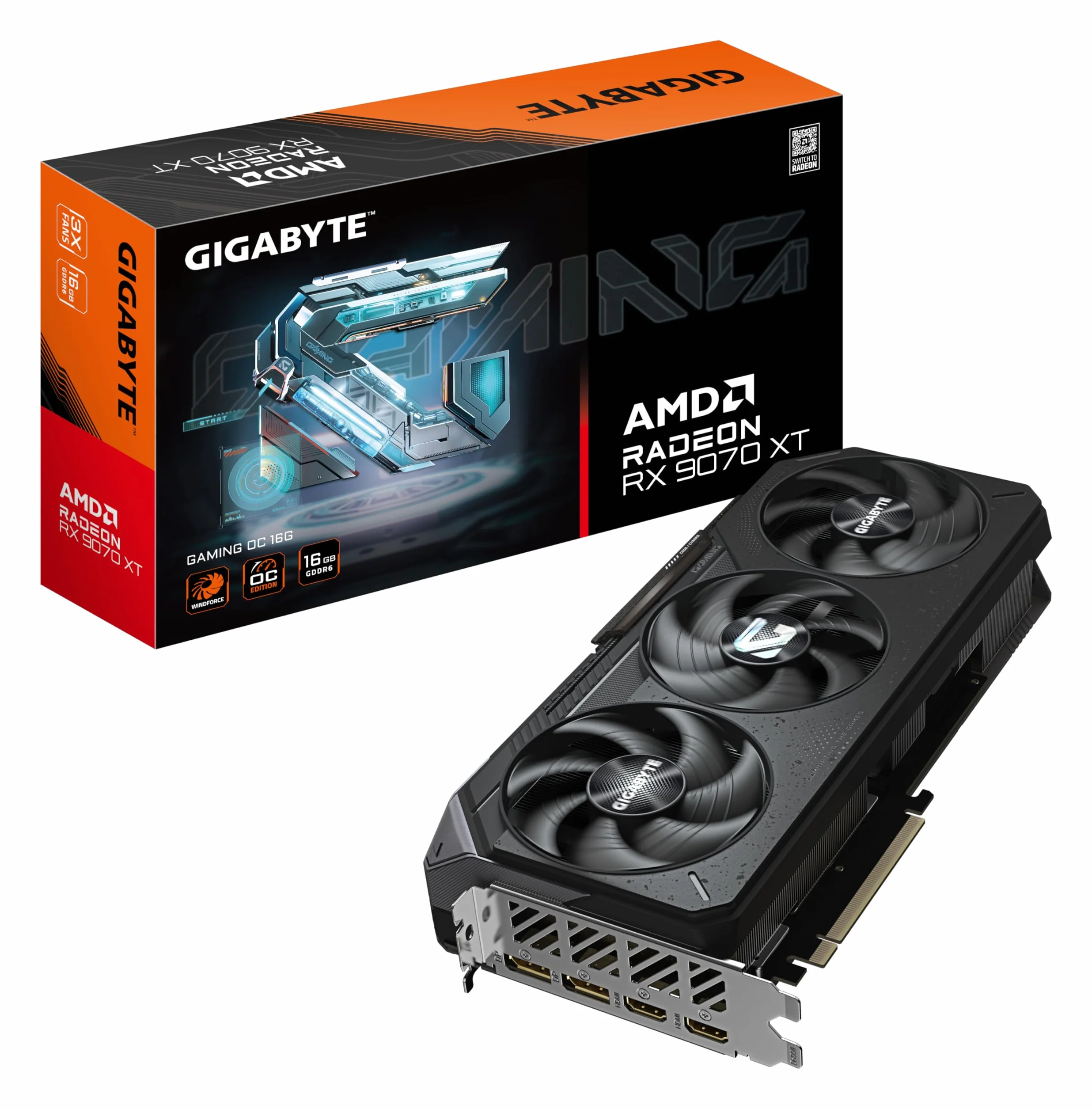 Gigabyte Radeon RX 9070 XT GAMING OC 16G Karta graficzna 16 GB GDDR6 256bit PCI-E 5.0