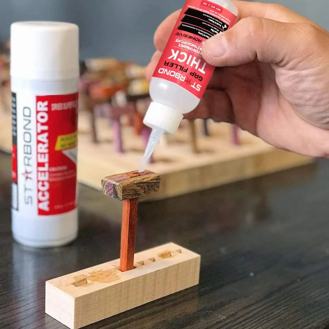 STARBOND 473.6 g Gruby CA Glue Kompletny zestaw uzupełniający (453 gramów) - Premium cyjanoakrylowy klej do łączenia połączeń ukośnych, obróbki drewna, stolarstwa, łucznictwa