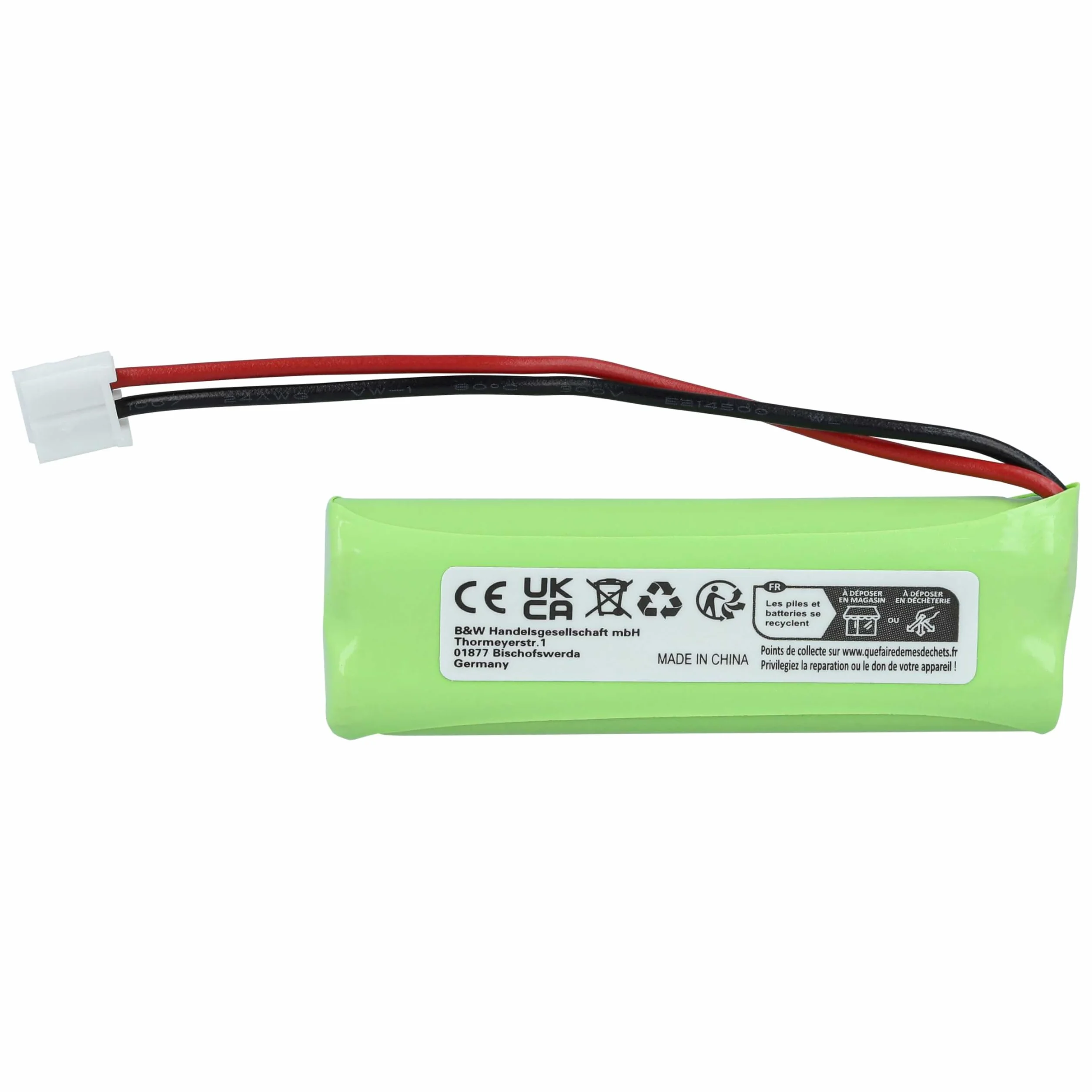vhbw 1 x bateria kompatybilna z Medion MD82973, MD83024, MD83173, Life S63062, S63065, S63072 telefon stacjonarny (500 mAh, 2,4 V, NiMH) - zamiennik do GP1010, GPHC05RN01, VTHC04RN01, VTHC04RN0001 0 0