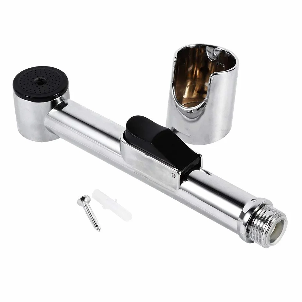 Shattaf Bidet, Dom Łazienka Ręczny Przenośny Chromowany ABS Shattaf Bidet Wc Prysznic Spray