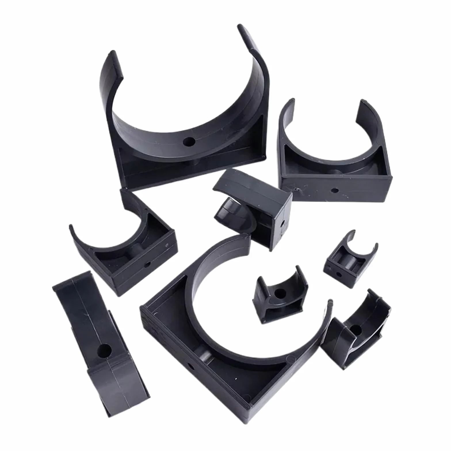 1~5 sztuk obejma rurowa pcv złącza nawadnianie ogrodu akwarium podlewanie Adapter armatura typ U złącze mocujące ID 20~110mm(90mm,5Pcs)