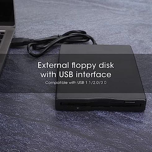 Przenośny Czytnik Dyskietek USB 3,5 Cala, Zewnętrzna Stacja Dyskietek do Laptopa