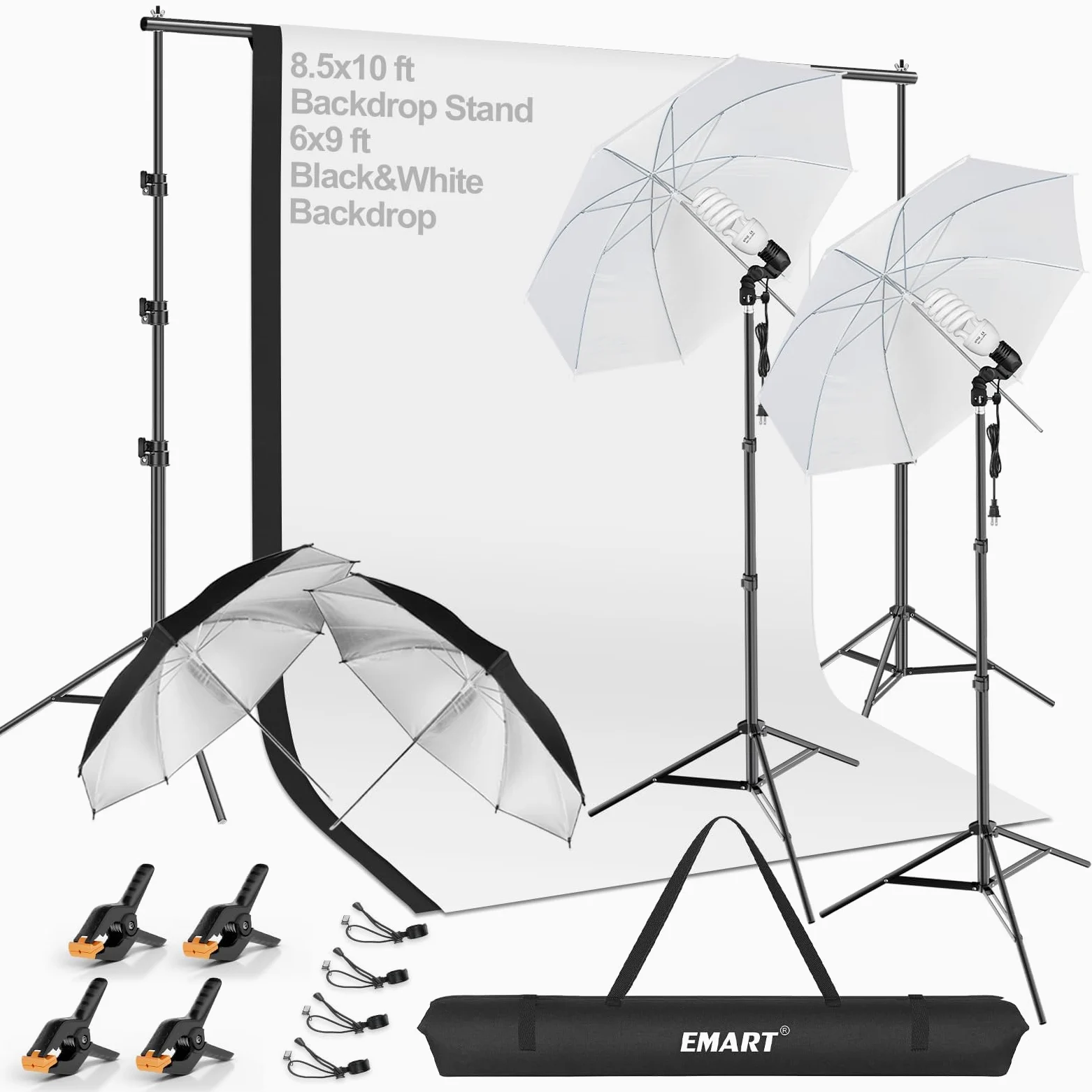 Emart 400 W 5500 K Tageslichtschirm Dauerbeleuchtung Kit,