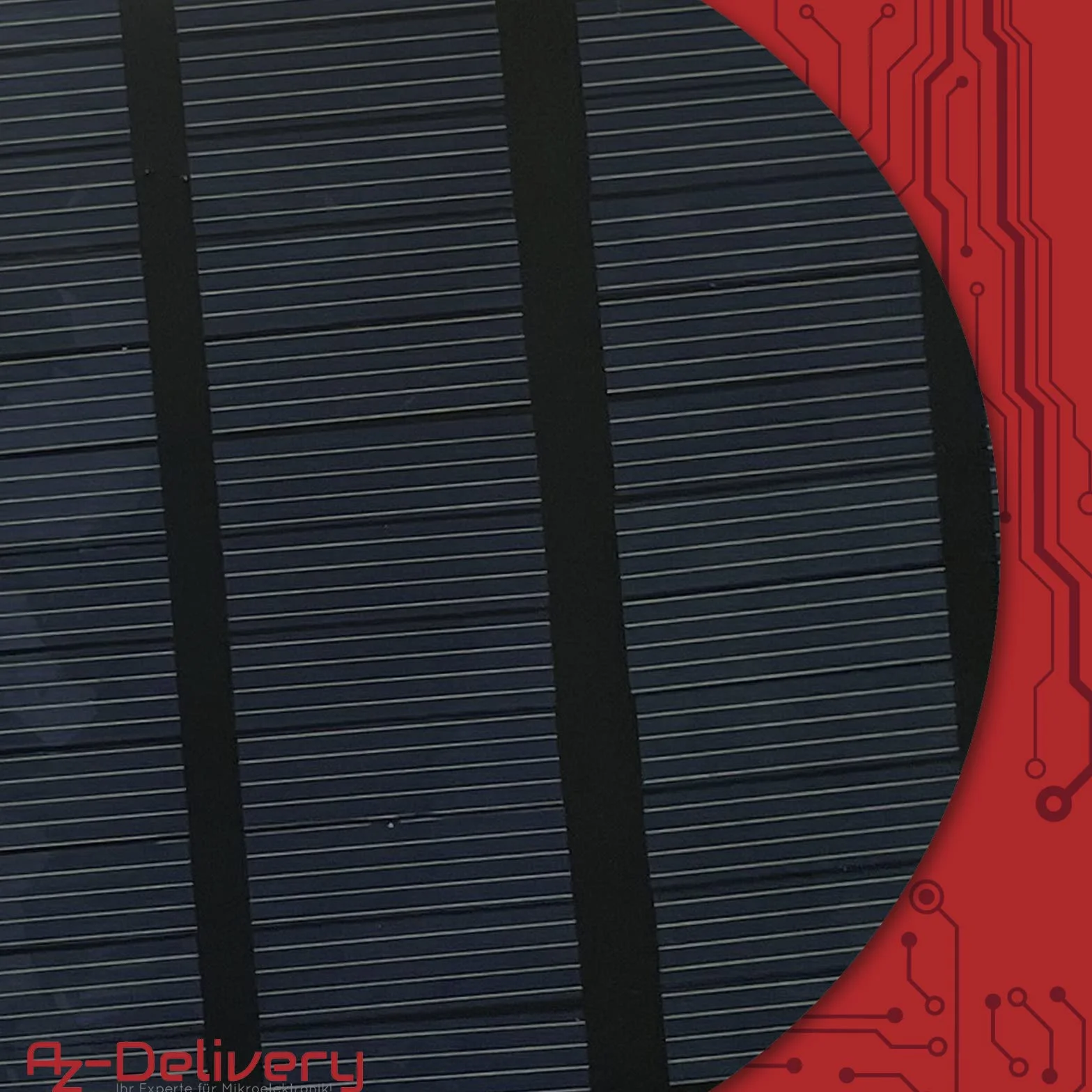 AZDelivery Moduł solarny polikrzem 5V 1.5W mini panel słoneczny wodoodporny
