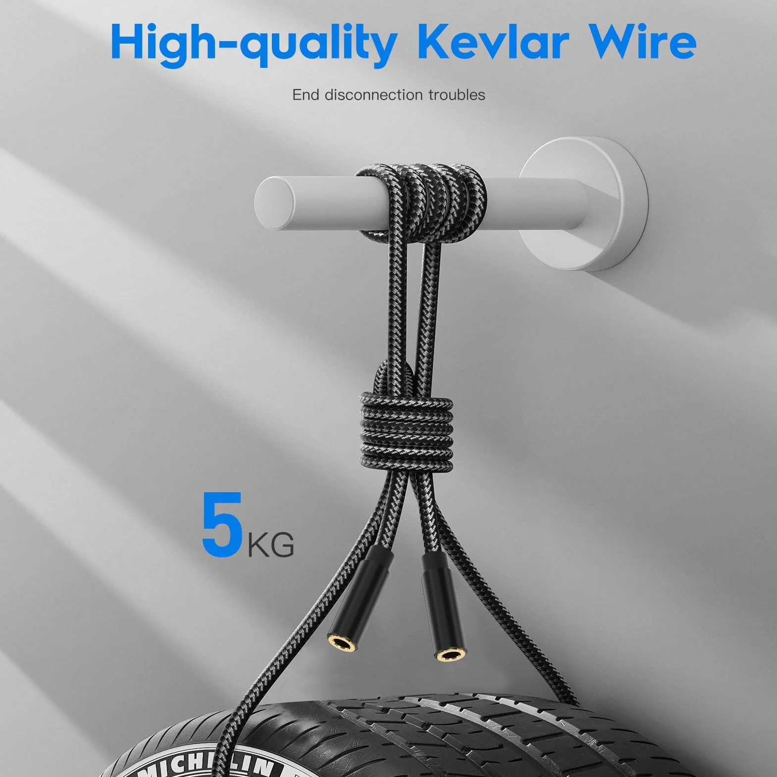 Rozdzielacz audio Aux kabel słuchawkowy 3,5 mm stereo jack adapter kompatybilny ze słuchawkami tabletami komputerami radiem