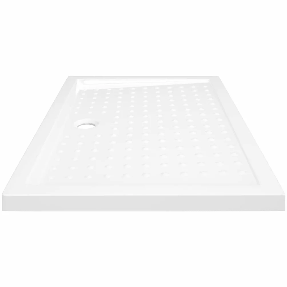 vidaXL Brodzik prysznicowy z wypustkami, biały, 70x100x4 cm, ABS