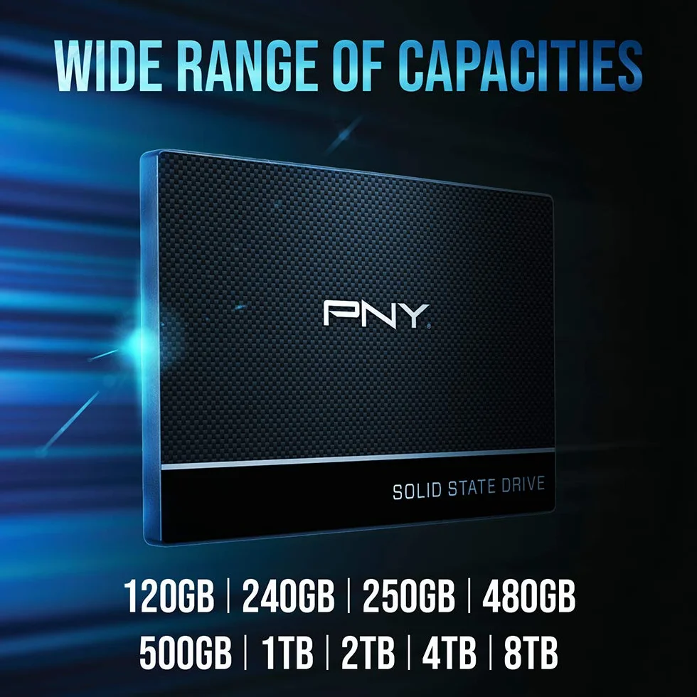 PNY CS900 Internal SSD 500GB SATA III 2.5 Inch 550MB/s