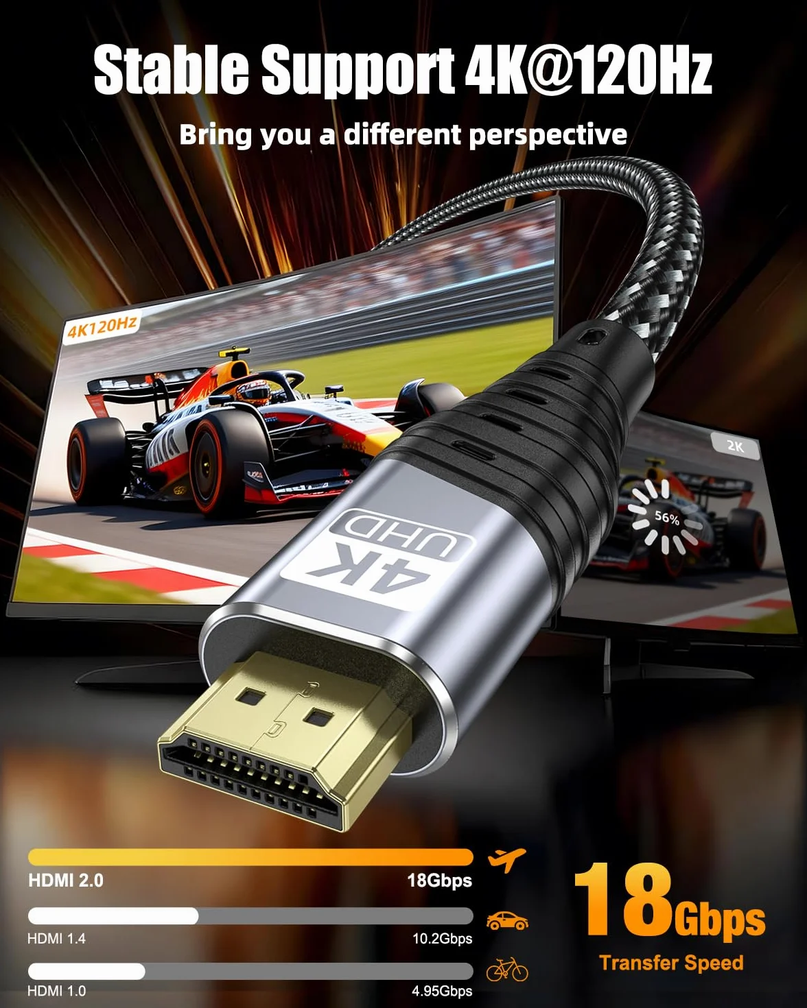 Kabel HDMI 2.0 4K Ultra Highspeed 10 m z Ethernet