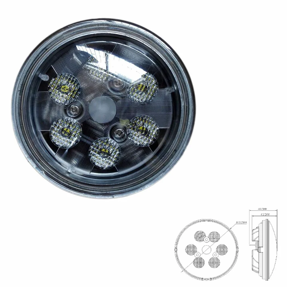 SXMA Światła robocze LED 4,5 cala 18 W okrągłe IP67 LED lampy robocze do ciągnika (opakowanie 2 szt.) - LED6218