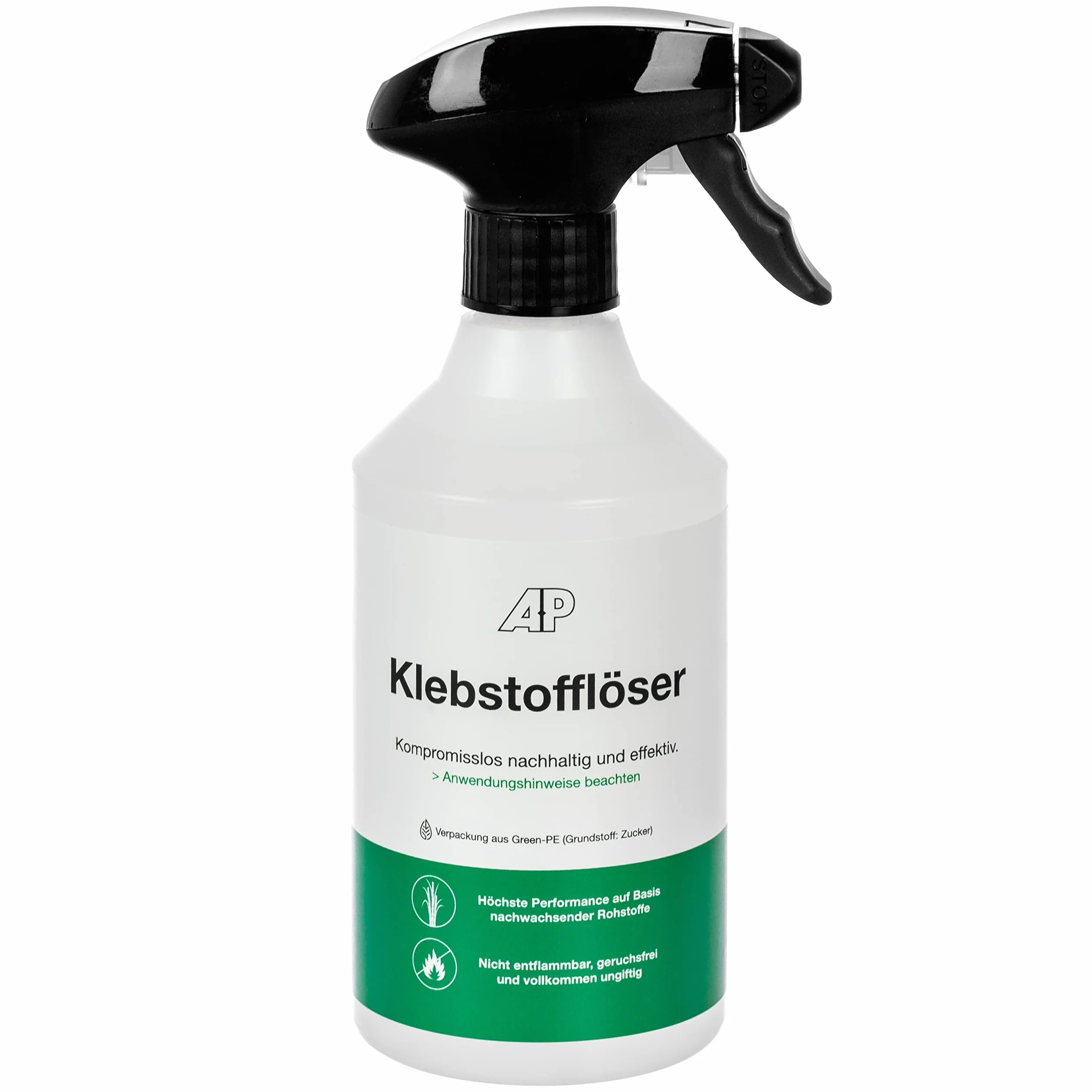 AP Rozpuszczacz kleju, butelka z rozpylaczem 500 ml, 100% zrównoważony środek do usuwania kleju lub rozpuszczalnik do etykiet