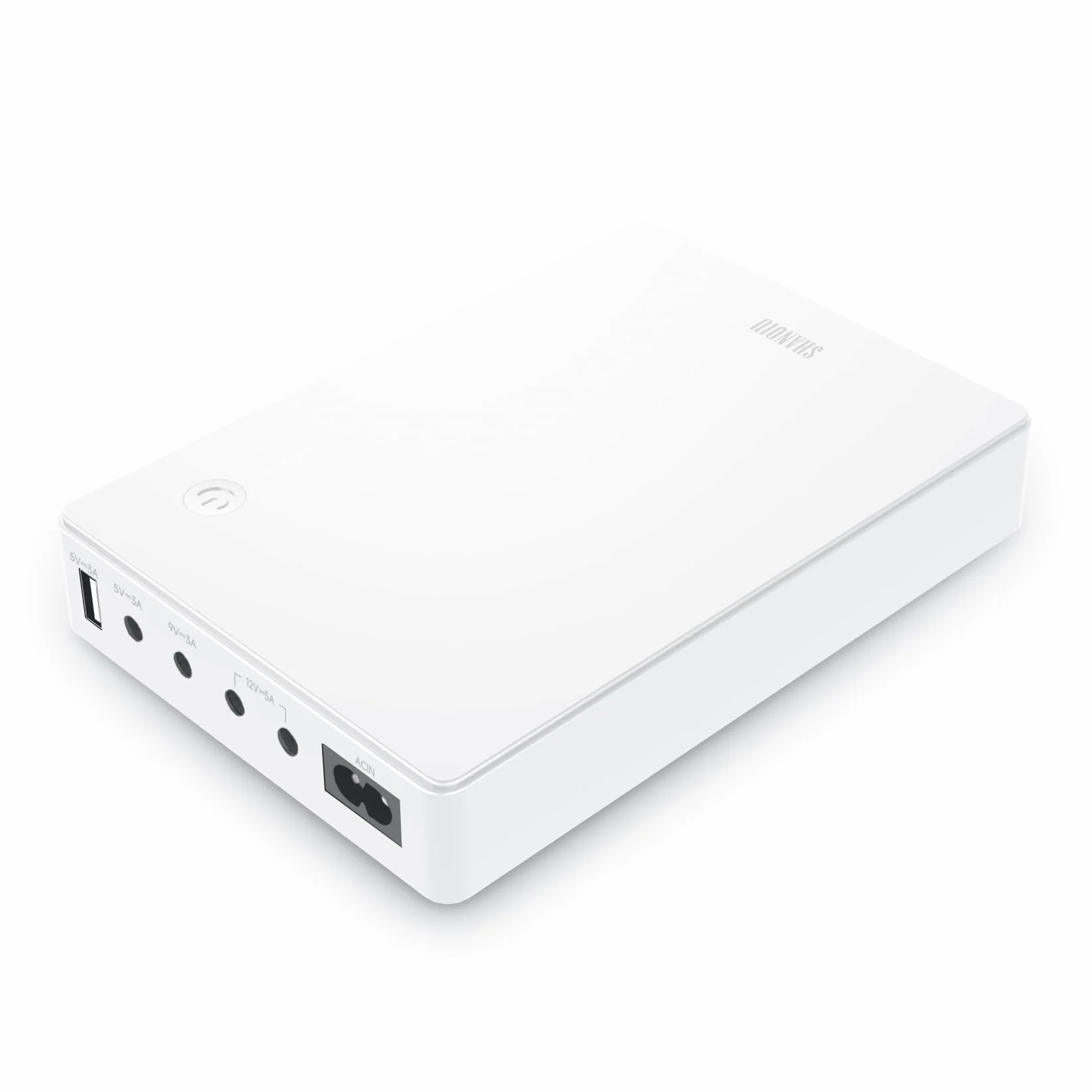 Mini UPS bezprzerwowe zasilanie routera 5V 9V 12V 74 Wh biały