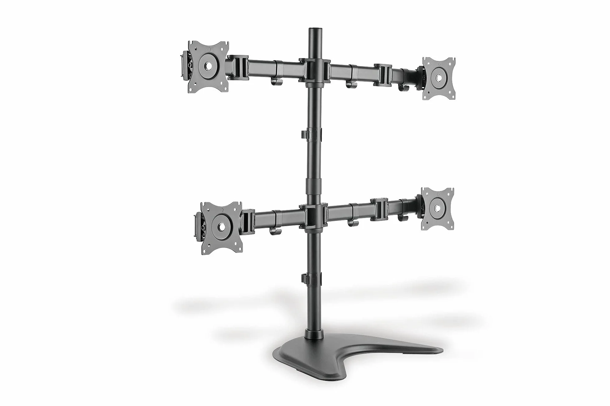 DIGITUS Uchwyt do monitora 4 monitory VESA 75x75 100x100 czarny