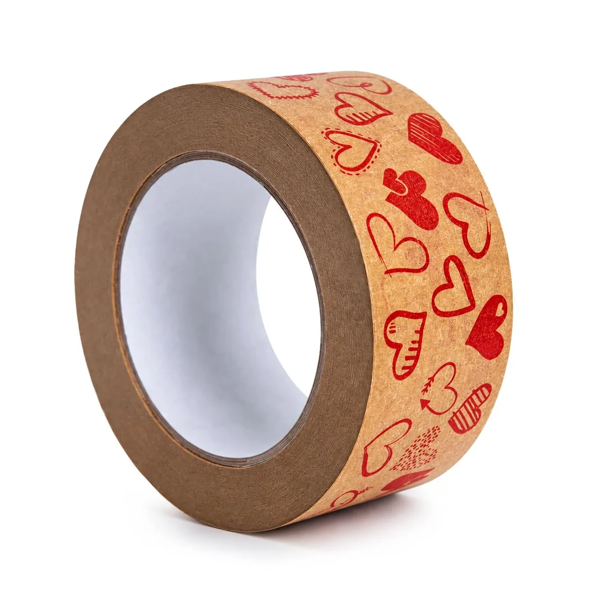 Marke Papierowa taśma klejąca, Walentynki, serce, 50 mm/50 m, taśma do pakowania (24 rolety)