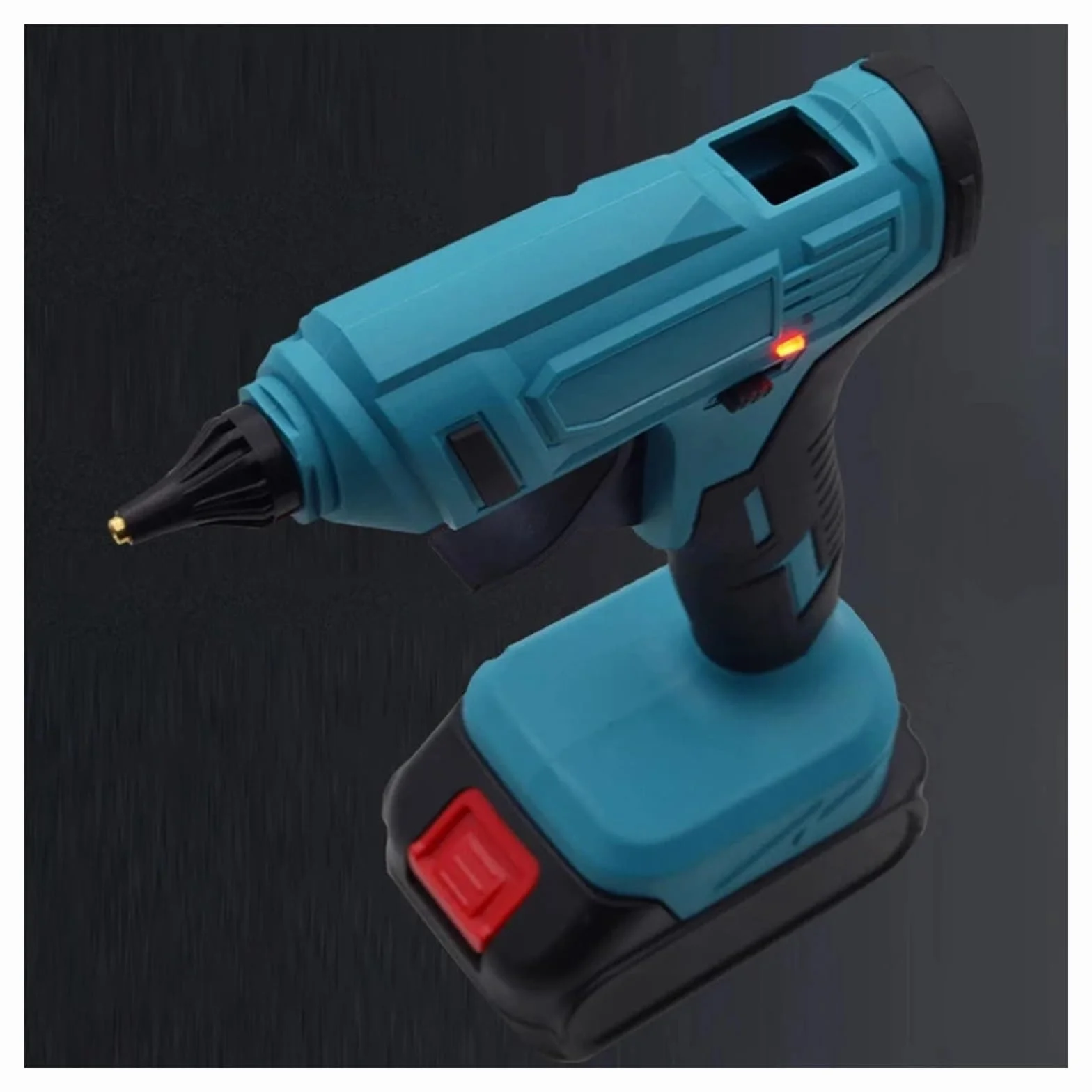 Pistolet do klejenia na gorąco, Bezprzewodowy pistolet do klejenia na gorąco, akumulatorowy, samodzielnego montażu, narzędzie akumulatorowe na naprawy domowe(2batteries1charge)