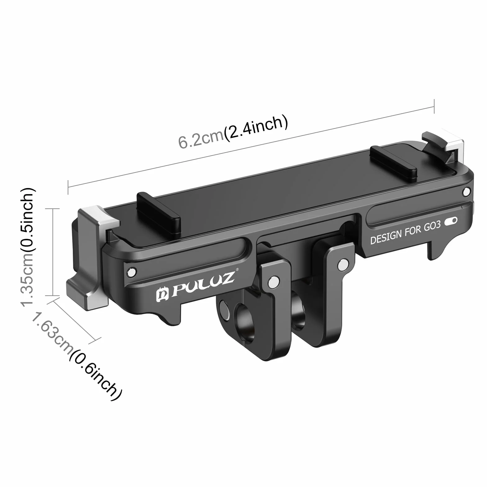 PULUZ Szybkozłączka do Insta360 GO 3S, magnetyczny stojak składany z gwintem 1/4