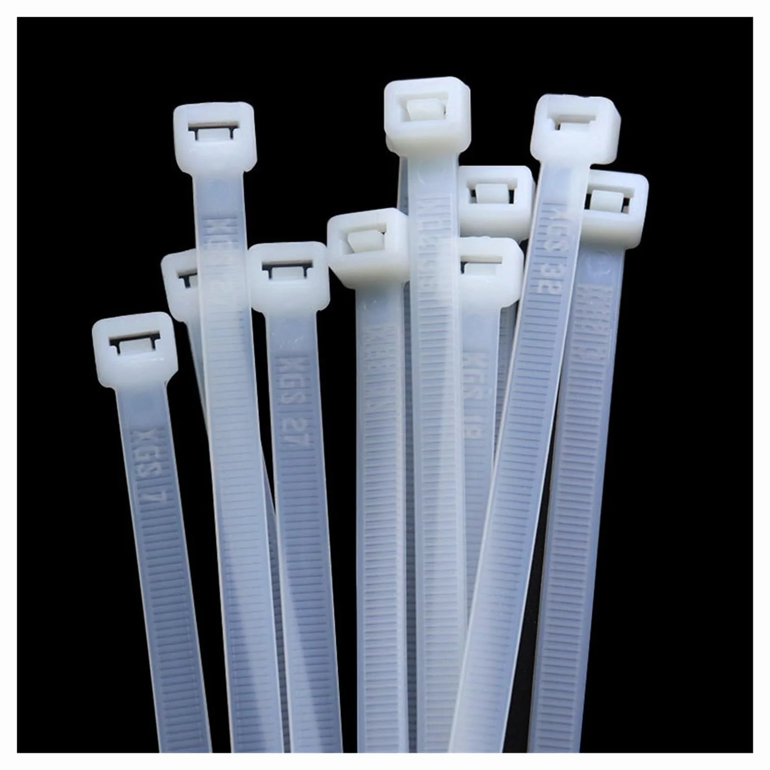 Samozaciskająca plastikowa opaska nylonowa 100 szt. Pierścień mocujący kabel, pasek na suwak(4x200mm)