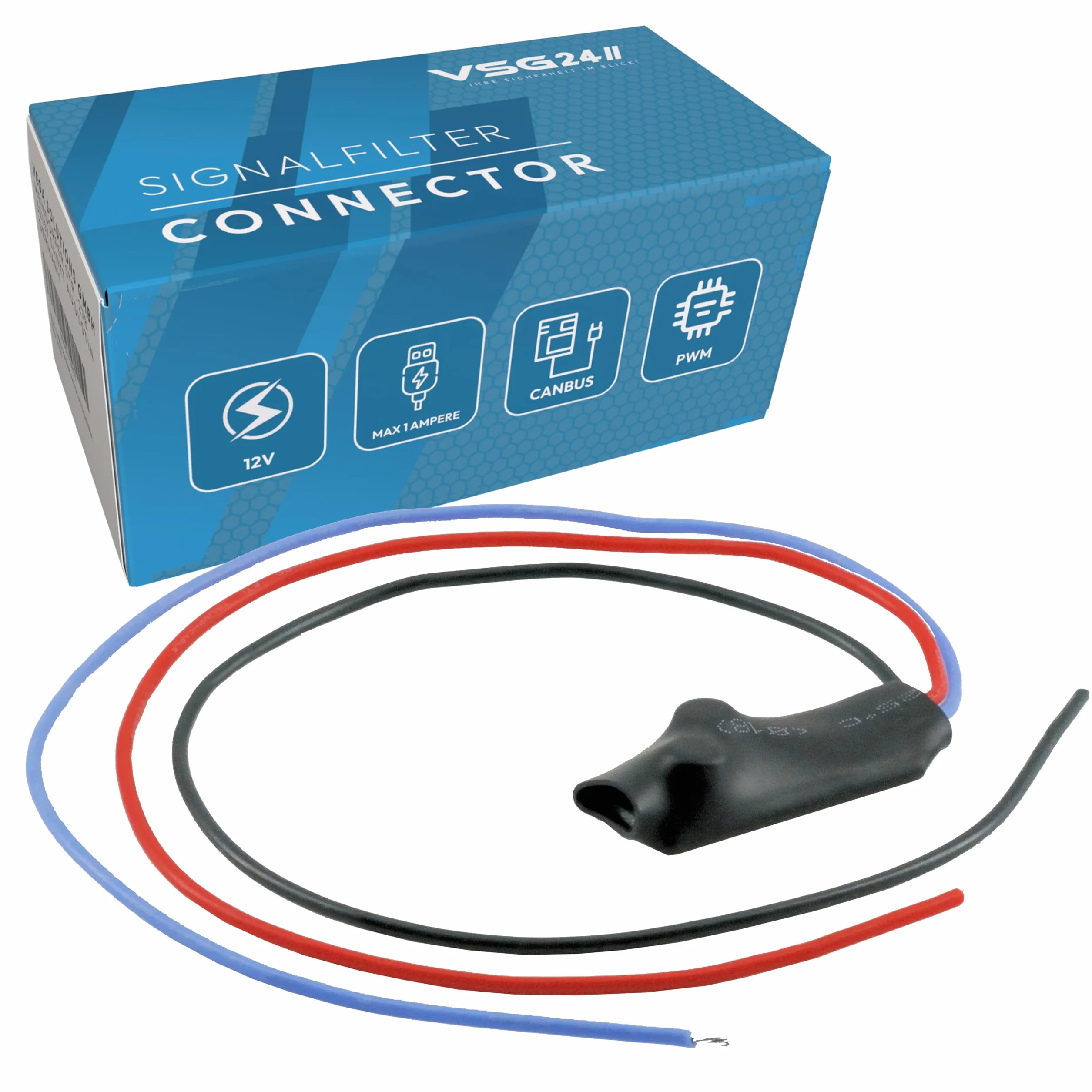 CANBUS kabel sygnałowy filtr przeciwzakłóceniowy VSG24 do kamer cofania