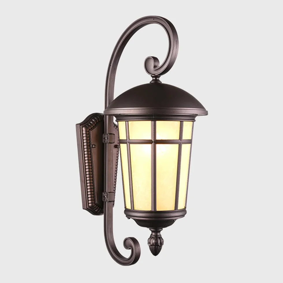 Zewnętrzna lampa ścienna z latarnią, zewnętrzne kinkiety ścienne, tradycyjne oświetlenie zewnętrzne autokarowe, wodoodporna oprawa ganku, uchwyt ścienny, lampa ścienna do drzwi patio, terra