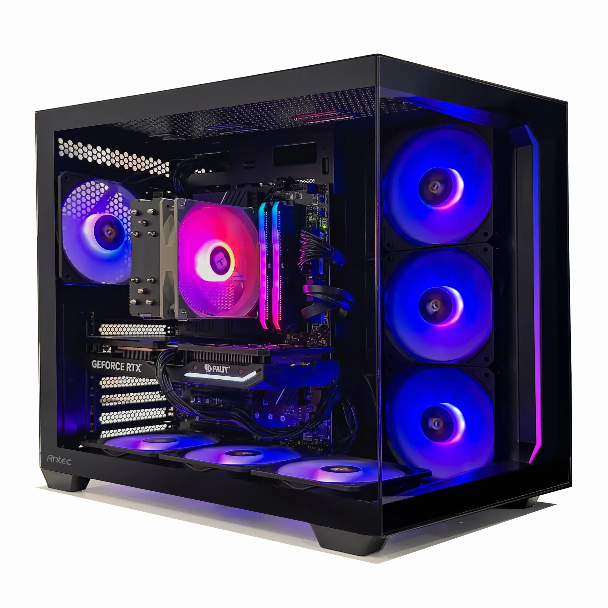 PC Gaming Aqua C5 4070S Czarny ANTEC ARGB C5 Black MSI B760-P WiFi Corsair 16GB 3600 BK SSD NVME 1TB PCIE4.0 Windows 11 Pro