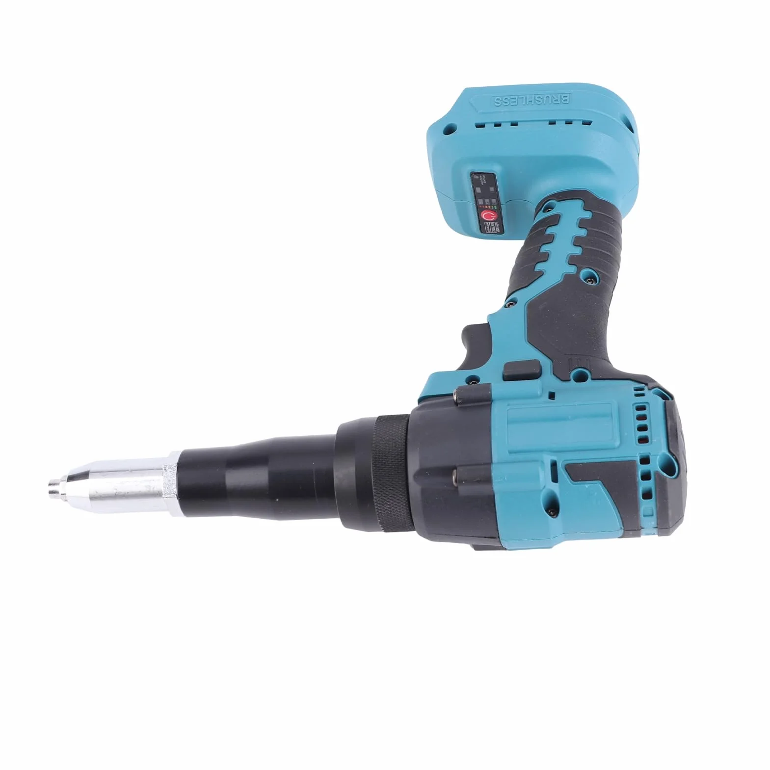Bezszczotkowy Elektryczny Pistolet do Nitów, Elektryczny Pistolet do Nitów 18 V, Bezprzewodowy Bezszczotkowy Elektryczny Pistolet do Nitów LED Automatyczne Narzędzie Ręczne do
