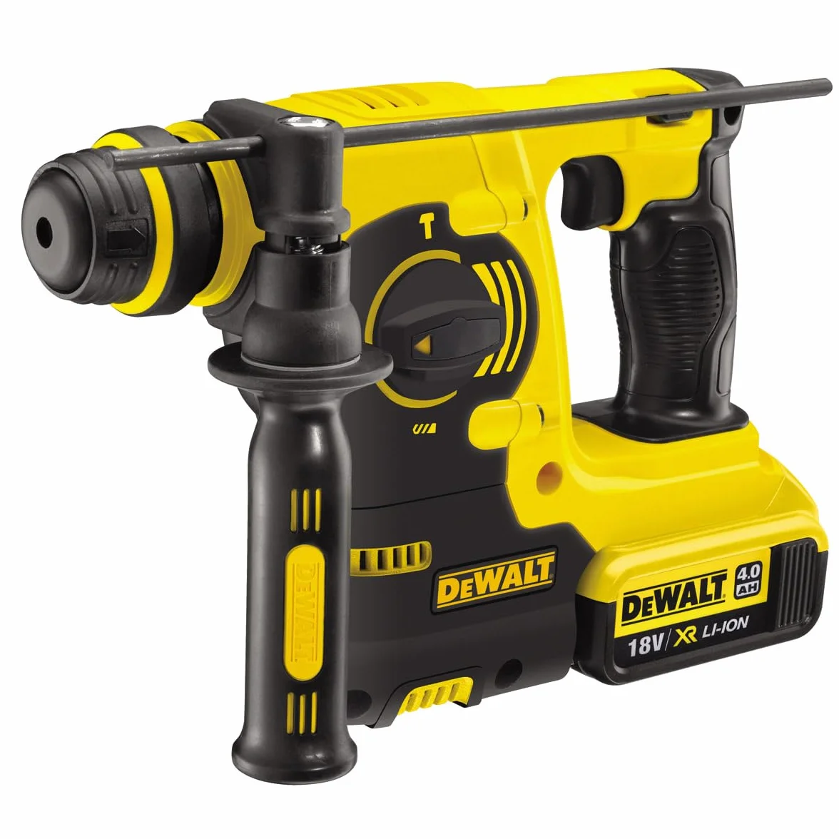 DEWALT Precyzyjny Młotek electroneumático xr sds-Plus 18v 2,1j 3 modos z 2 akumulators li-ion 4,0ah i walizka dla profesjonalistów i majsterkowiczów do pracy profesjonalnej 18v