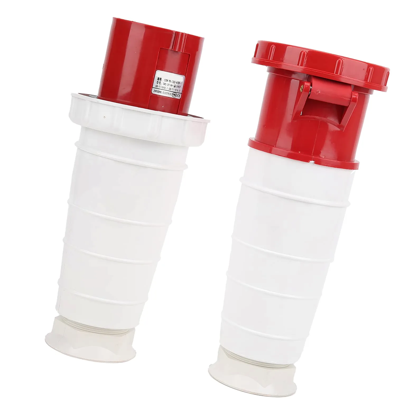 Generic Wtyczka Przemysłowa Wodoodporna 380-415 V 125 A Trwałe i Niezawodne Złącze 5-pinowe dla Lotnisk i Kolei