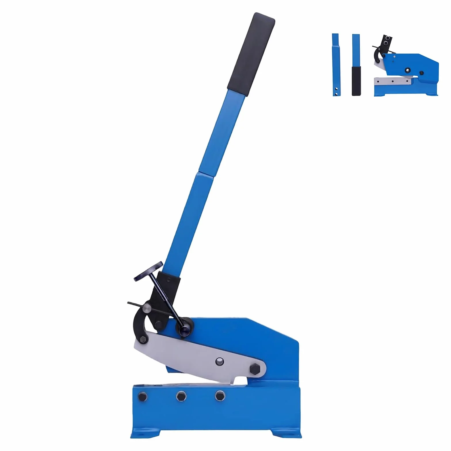 Nożyce ręczne dźwigniowe, 200 mm ręczne nożyce do metalu, nożyce do cięcia blachy stalowej, nożyce ręczne stołowe, wytrzymałe narzędzie gilotynowe do cięcia blachy stalowej, płaskiej i okrągłej