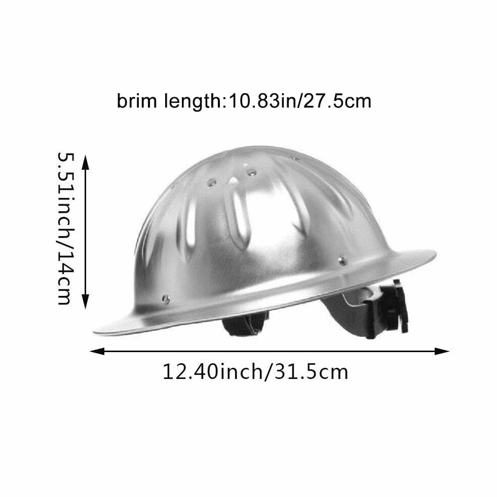 Kask roboczy ze stopu aluminium o wysokiej wytrzymałości kask budowlany trwała ochrona kask ochronny dla pracownika