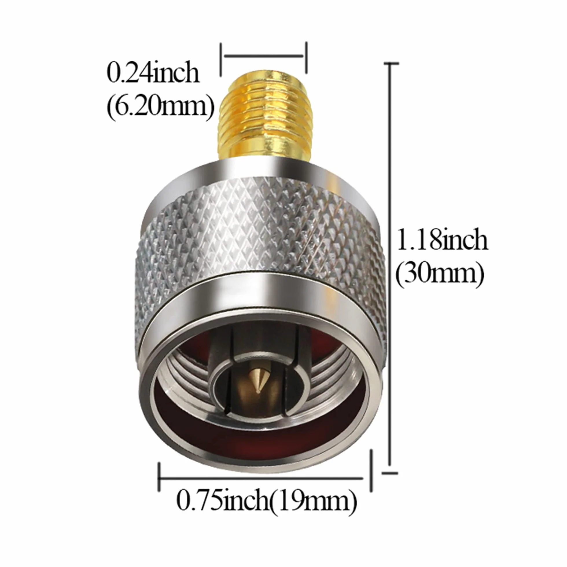 SMA Buchse auf N Stecker RF Koax Adapter für WiFi Antennenverlängerungskabel 2 St