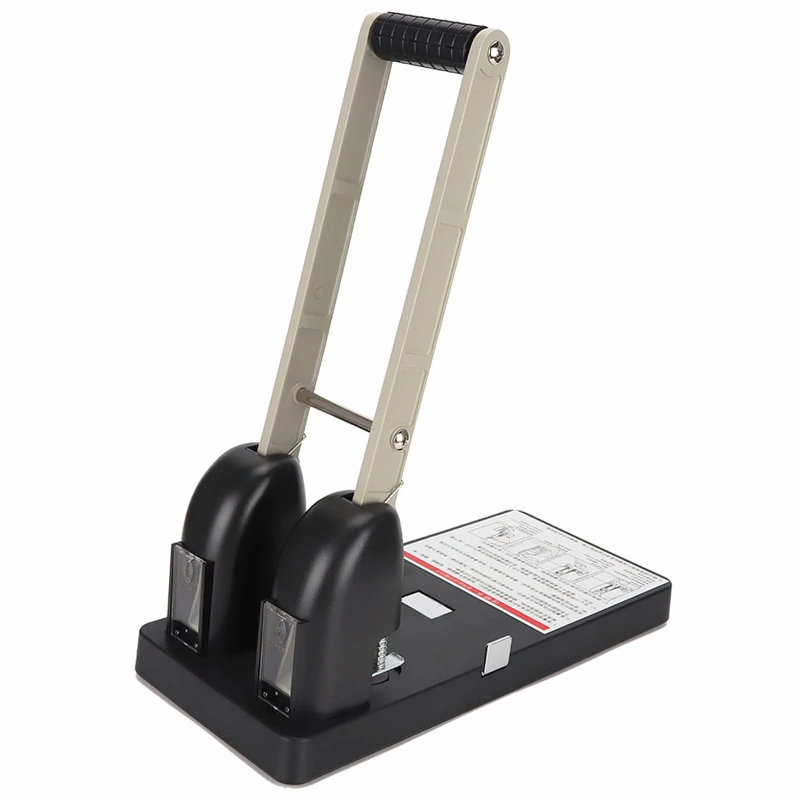 Haofy Dziurkacz 2-otworowy Gilotyna do Papieru Ręczna Heavy Duty 150 Arkuszy Dziurkacz do Biurowych Przyborów Szkolnych