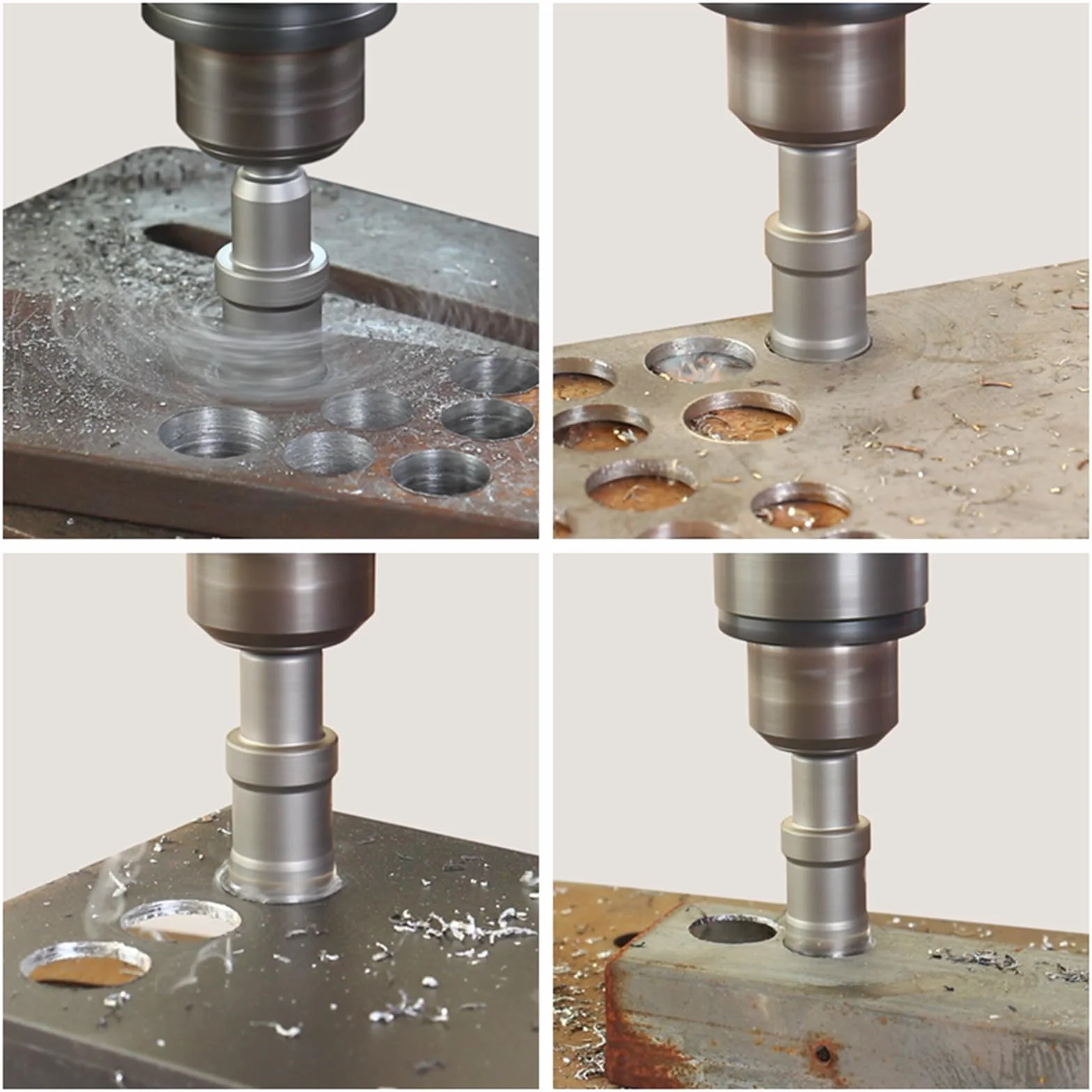 TCT zestaw 15 sztuk / Satz 16-75 mm, Hartmetall Bits mit Zentrierbohrer, für Hartmetall, Edelstahl, Baustahl, Aluminiumlegierung, Kupfer, Eisen, Kunststoff i Glasfaser