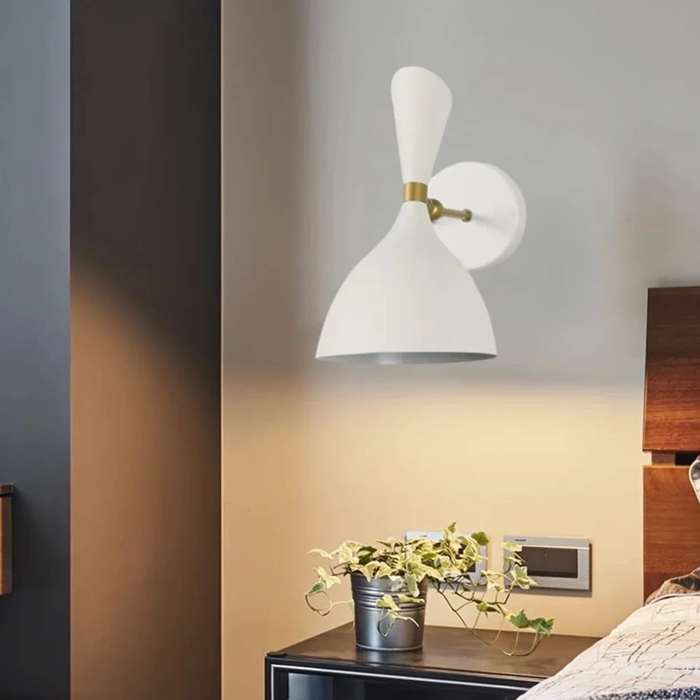 Kinkiet Wewnętrzny Nordic Styl Przemysłowy Kinkiet Schody Sypialnia Hotel Nocny Korytarz Korytarz Kinkiet Postmodernistyczna Kreatywna ściana Tła Kinkiet (Biały)