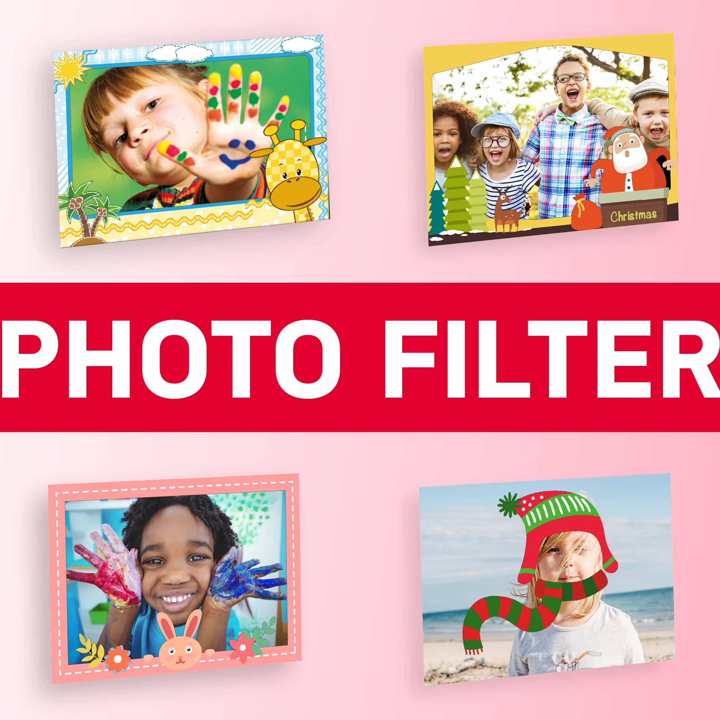 AGFA PHOTO Pakiet Realikids Instant Cam + 1 karta Micro SD 32GB - natychmiastowa kamera dla dzieci, 2,4-calowy wyświetlacz LCD, bateria litowa, lusterko do selfie i filtr fotograficzny - różowy