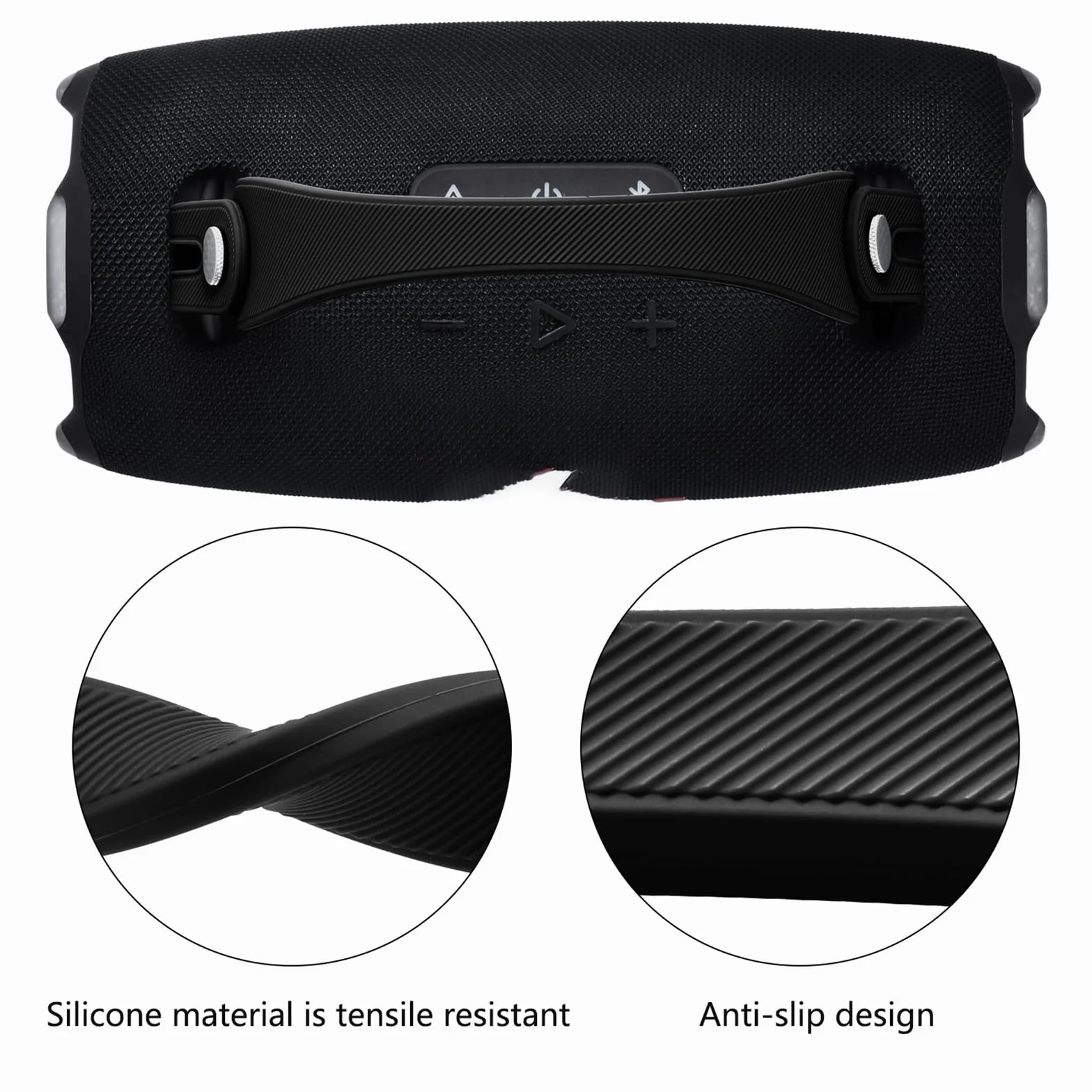 Silikonowy pasek na rękę do bezprzewodowego głośnika Bluetooth JBL Xtreme 4/3/2, przenośny pasek do noszenia ze śrubami aluminiowymi, antypoślizgowy i przyjazny dla skóry