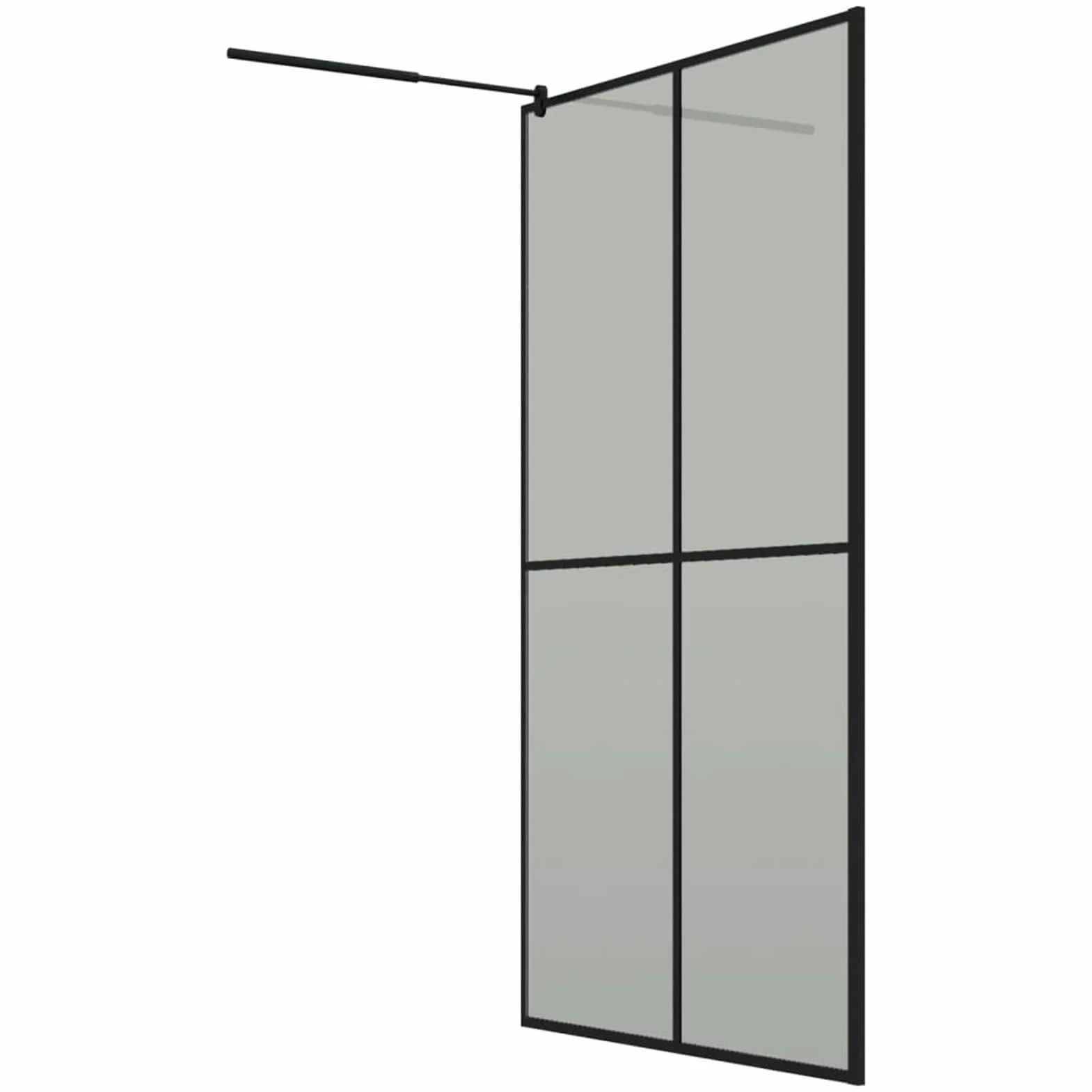 BAZZI Szkło do wanny, ściany wanny, drzwi prysznicowe, ściana wanny, szkło prysznicowe, kabina prysznicowa 118 x 190 cm z ciemnym szkłem hartowanym