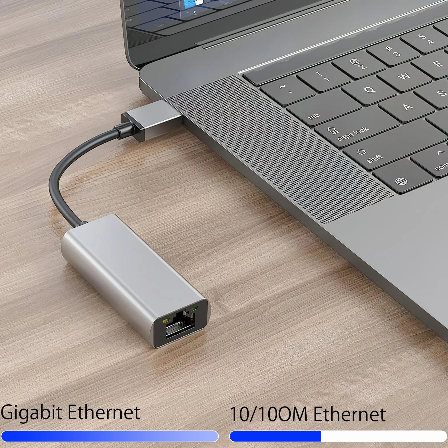 HENGBIRD Adapter USB LAN 2.0 Ethernet 1000 Mbps, USB na RJ45 Gigabit Ethernet LAN, kompatybilny z Surface, MacBook, laptopem, komputerem PC