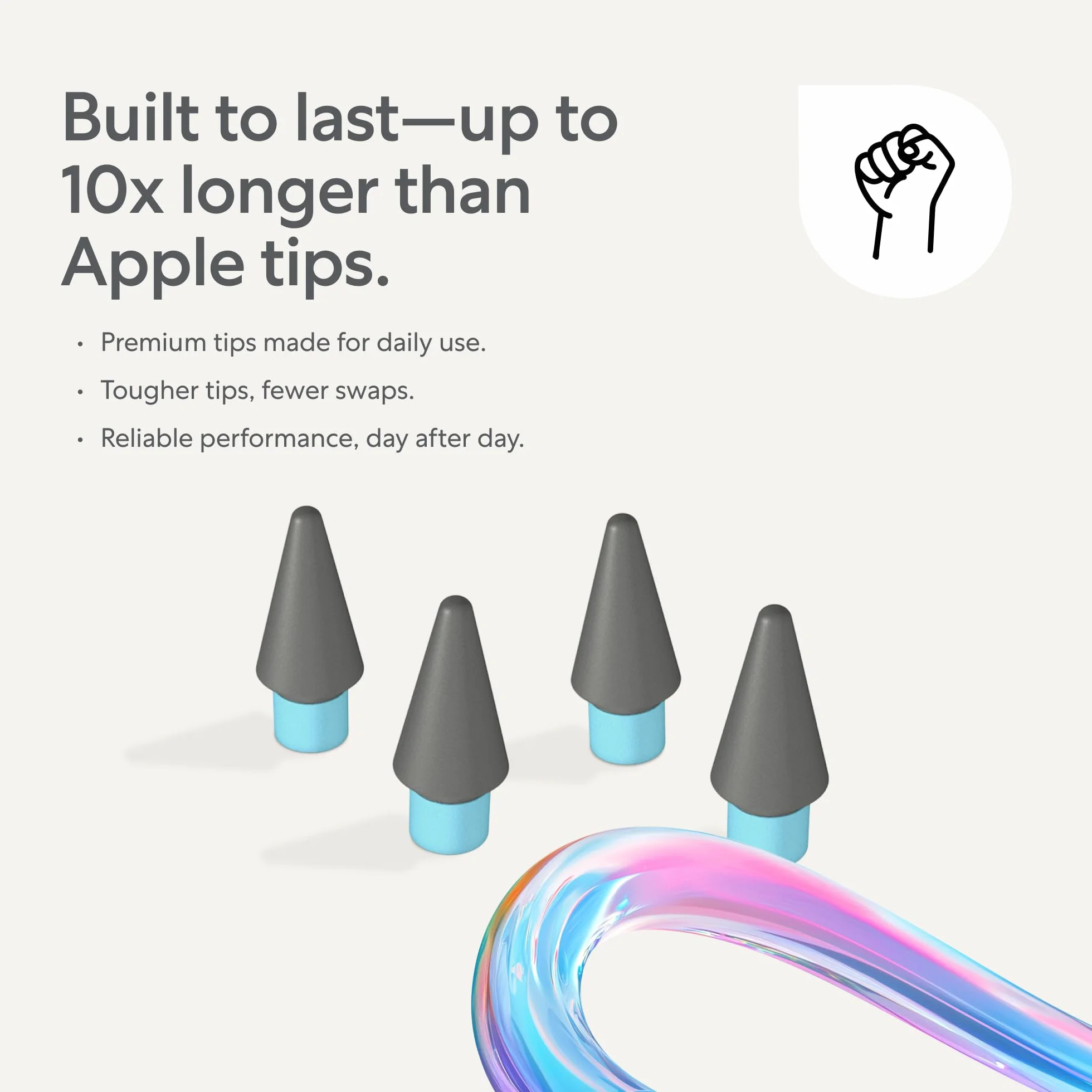 Paperlike® Pencil Tips 4x do Apple Pencil 1. i 2. gen. USB-C Pro