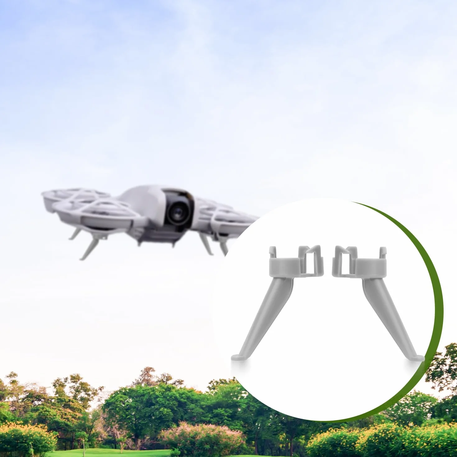 DJI NEO Podwozie do Drona 4 Sztuki Lekkie Plastikowe Nogi do Ladowania Anty-Zarysowujacy (Typ Pochylony)
