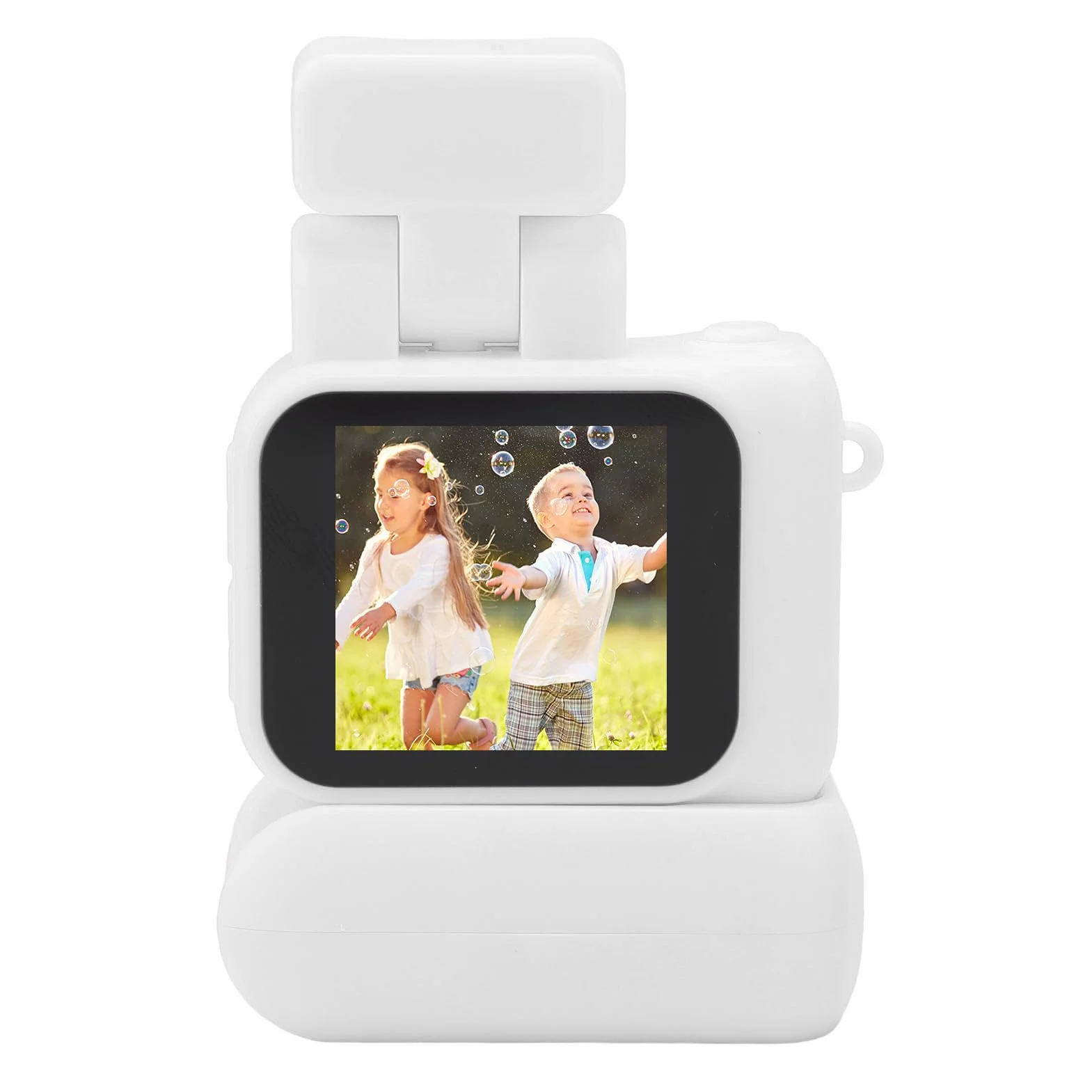Aparat Cyfrowy HD - Kompaktowe Aparaty z Ekranem 1080P i Ekranem o Przekątnej 1,44 Cala, Aparat Typu „wyceluj i Zrób zdjęcie” dla Dzieci, Aparaty Przenośne Mały Aparat dla (WHITE)