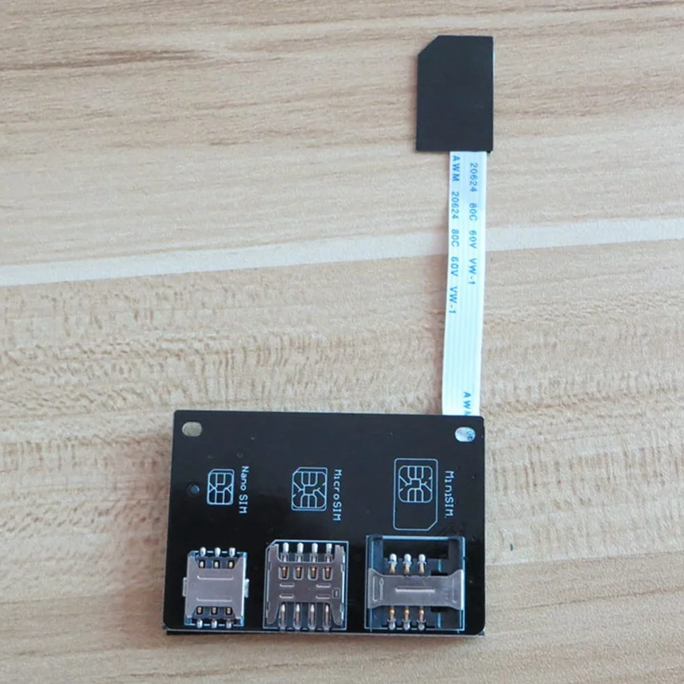 Zestaw adapterów 4 w 1 do Nano SIM, konwerter na kartę Smartcard IC, przedłużacz