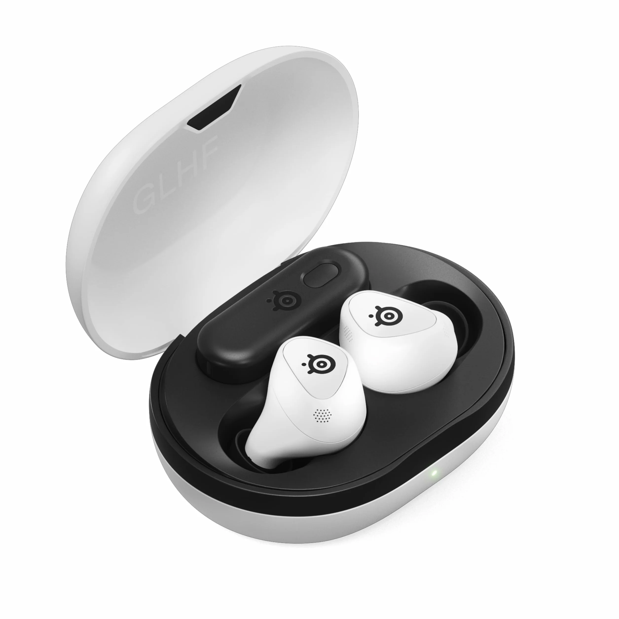 SteelSeries Arctis GameBuds Bezprzewodowe Słuchawki Douszne do Gier PS5 PC Switch, 2,4 GHz+BT 5.3, ANC, 40 godz. Bateria, Ładowanie Bezprzewodowe