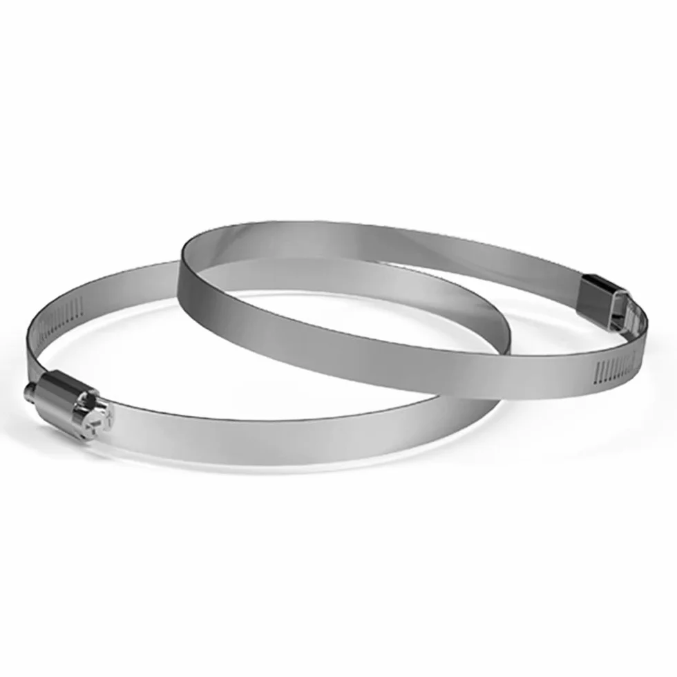AC Infinity Zaciski kanałowe ze stali nierdzewnej, 10 cm (2 sztuki) do kanałów, ogrzewania, chłodzenia, wydechu, wentylacji