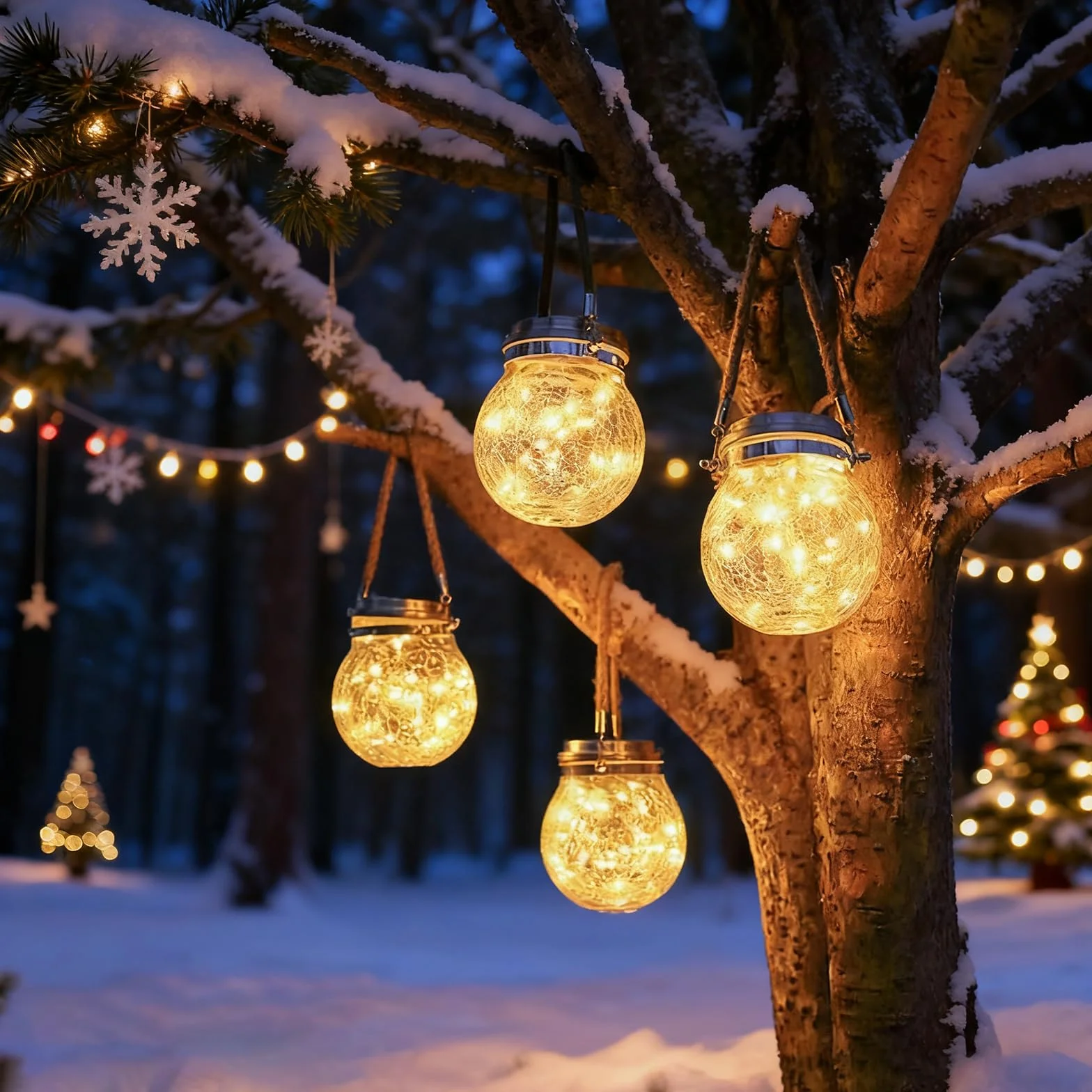 Lampy solarne ogrodowe - XRR 2 sztuki 30LED solarna latarnia wisząca szklana latarnia lampa solarna stołowa do zewnątrz IP65 wodoszczelna lampa solarna stołowa do patio, imprezy, dekoracje