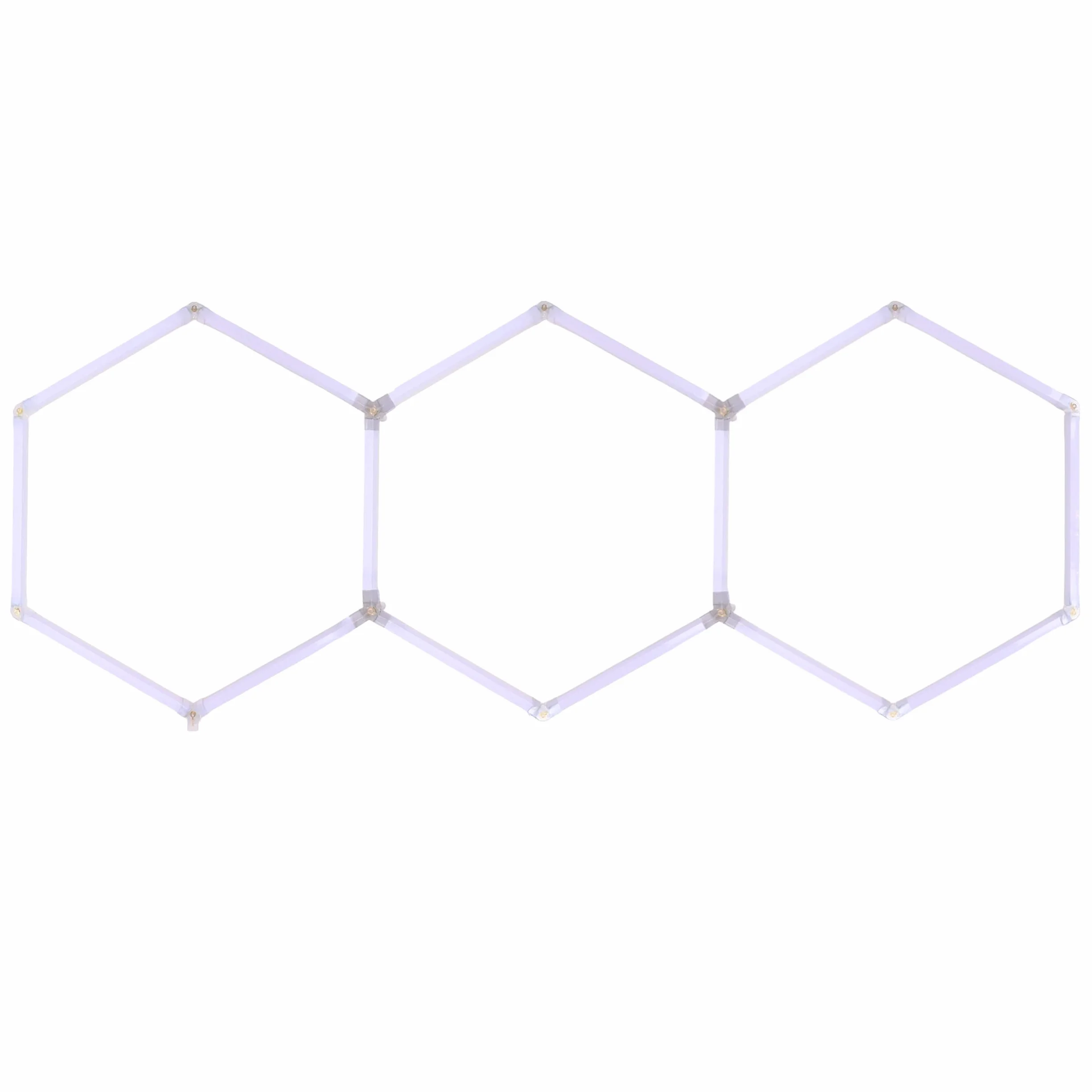 EinParts EPHCL03 lampa LED Hexagon 241x95 cm 3 moduły 14080 lm 6500K zimna biel do garażu warsztatu detailingu
