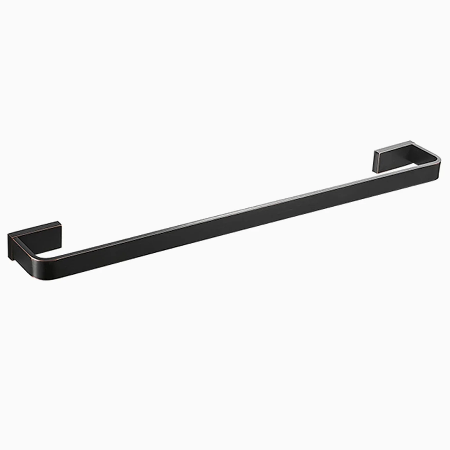 Black Solid Copper Ręcznik Bar 60cm / 23.6inch, Retro Ręcznik na ścianie Ręcznik do sprzętu łazienkowego i Kuchnia, Szczotkowane Wykończenie Pojedyncze Rack Ręcznika