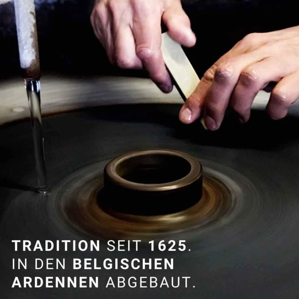Żelber belgijski oryginalny, kamień szlifierski do noży i narzędzi, ostrzałka do noży 150 x 40 mm, ziarnistość do 8000, kamień do bardzo delikatnego szlifowania – skuteczny i precyzyjny