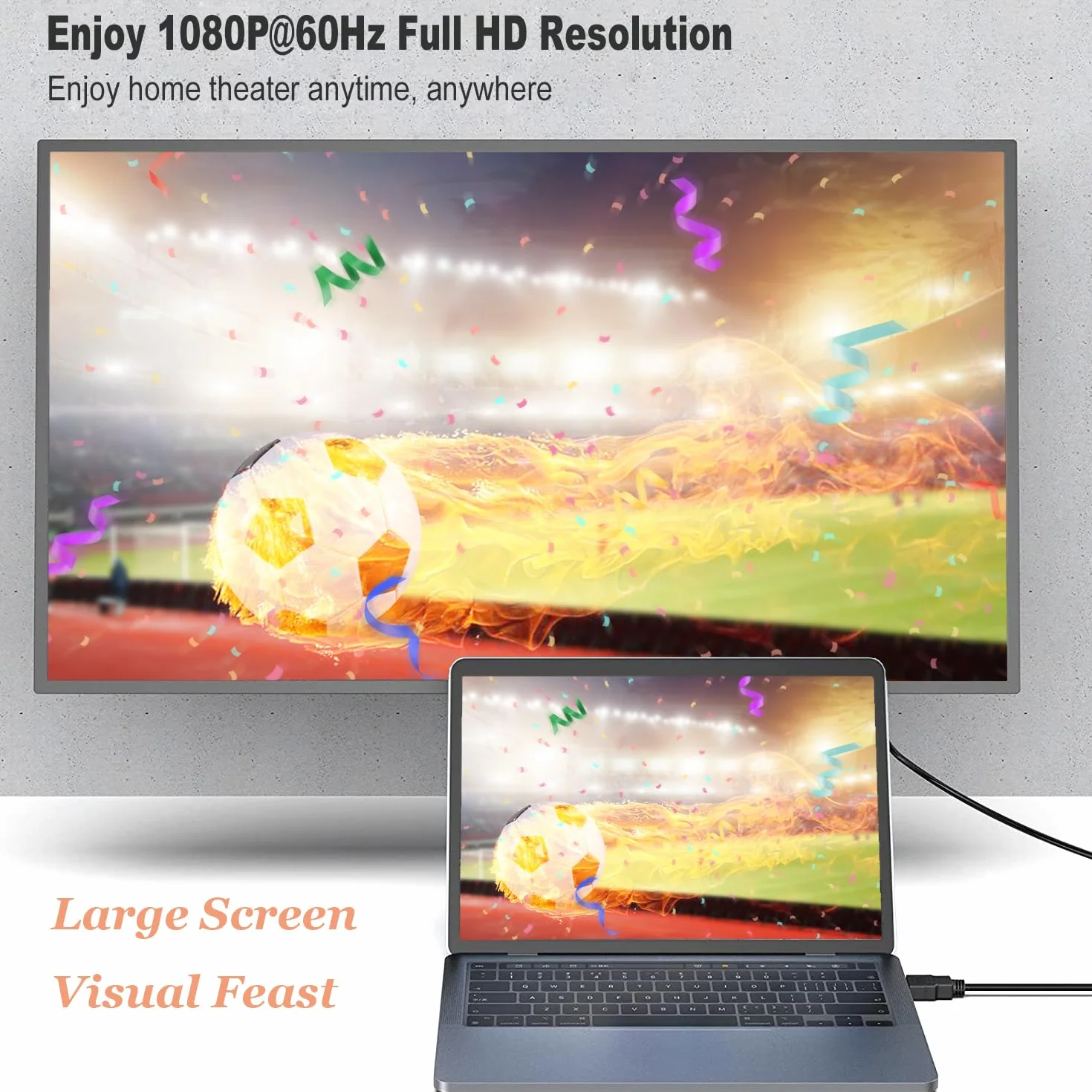 Kabel HDMI na VGA 1M kompatybilny z Raspberry Pi Roku laptopem monitorem projektorem HDTV